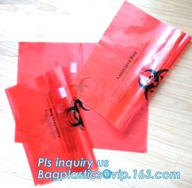 30 Gallon 33&quot; X 40&quot; Red Isolation Infectious Waste Bag / Biohazard Bag High Density 17 Microns - 250 / Case, bagease supplier