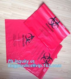 30 Gallon 33&quot; X 40&quot; Red Isolation Infectious Waste Bag / Biohazard Bag High Density 17 Microns - 250 / Case, bagease supplier