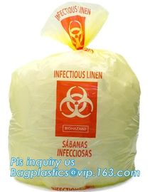 Clinical Waste Bags (Yellow), Heavy Duty Sacks , 17in x 25in (x25), Popular PE/PP biohazard eco bag,garbage bag,plastic supplier