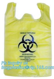 Clinical Waste Bags (Yellow), Heavy Duty Sacks , 17in x 25in (x25), Popular PE/PP biohazard eco bag,garbage bag,plastic supplier