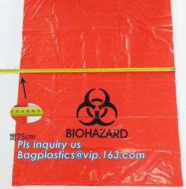 8-10 Gallon Medical Waste Trash Bags Compostable Biohazard Waste Bags Infectious Waste Basure Infecciosa Bags, bagplasti supplier