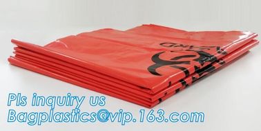 8-10 Gallon Medical Waste Trash Bags Compostable Biohazard Waste Bags Infectious Waste Basure Infecciosa Bags, bagplasti supplier