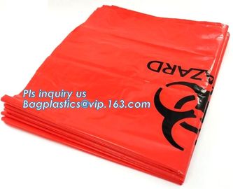 8-10 Gallon Medical Waste Trash Bags Compostable Biohazard Waste Bags Infectious Waste Basure Infecciosa Bags, bagplasti supplier