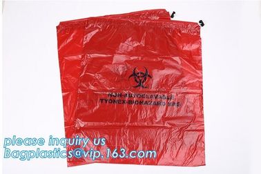 Cheap clavable 135C Biohazard Garbage Bags Medical Wast Bags for Sterilization Used in Hospital, PLA biodegradable clini supplier