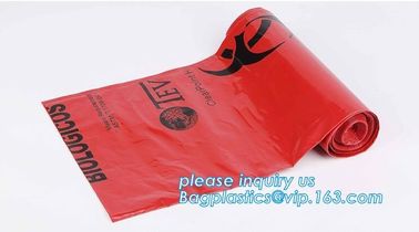 Cheap clavable 135C Biohazard Garbage Bags Medical Wast Bags for Sterilization Used in Hospital, PLA biodegradable clini supplier