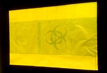 Hospital Biohazard Bag Medical Waste Garbage Bags Infections Linens Waste Bags, Red biohazard linen bag for hospital supplier