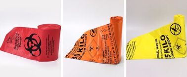 Medical waste garbage bags / Yellow Red Medical waste garbage bags/ Infections Linens Waste Bags, Biohazard &amp; Linen Bags supplier