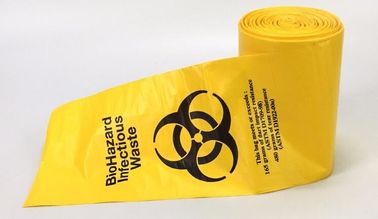 Medical waste garbage bags / Yellow Red Medical waste garbage bags/ Infections Linens Waste Bags, Biohazard &amp; Linen Bags supplier