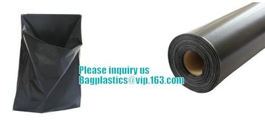 Building industry use plastic LDPE material thick and large reusable asbestos printed bags for garbage, bagplastics, bag supplier