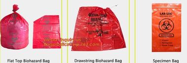 Clear / Yellow LDPE Asbestos Removal Bags, PE Asbestos bags for sand and gravel, disposable plastic yellow poly asbestos supplier