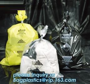 LDPE Asbestos Bags Transparent / Clear - Plain or Printed, Printed Asbestos Bag, Asbestos waste Bag, Asbestos Colour Fil supplier