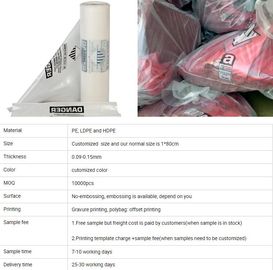 Poly 6 mil polyethylene disposal bag, Heavy Duty Custom LDPE Poly plastic waste bags for construction, bagplastics, pac supplier