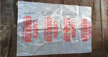 PE packing bag for Asbestos fibers, large size thicker LDPE asbestos remove bags, Large Asbestos Waste Removal Bags, pac supplier