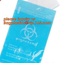 3-wall Biohazard Specimen Bags, Laboratory Specimen Transport Bags, Two Pocket Specimen Bag, bagplastics, bagease, pac supplier