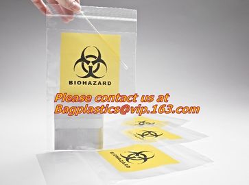 3-wall Biohazard Specimen Bags, Laboratory Specimen Transport Bags, Two Pocket Specimen Bag, bagplastics, bagease, pac supplier