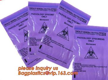 Biodegradable Biohazard Specimen Bag, Biohazard Specimen Transport Bag, Medical Grade Laboratory Specimen Bag, bagplasti supplier