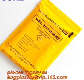 Biodegradable Biohazard Specimen Bag, Biohazard Specimen Transport Bag, Medical Grade Laboratory Specimen Bag, bagplasti supplier