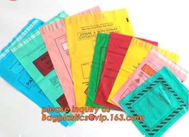 Specimen Biohazard Bag/k bag with pocket, Manufacturer BioHazard Medical Specimen Zip Bags, bagplastics, bagease supplier