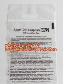 biohazard specimen k bag with pocket, recycled custom printed ldpe 3 layers specimen bag k bag, pac, pacrite supplier