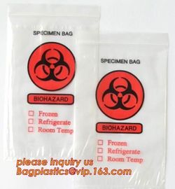 Poly Plastic Medical Specimen Bags Hospital Bag Medical Vomit Bag, specimen bag autoclavable biohazard bags high quality supplier