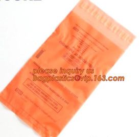 Plastic Reclosable Specimen Bags with Dual Pouch, Medical Lab Bags Reclosable Zip Lock Bag, collection zipper bag, pac supplier