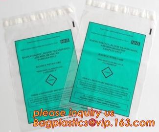 Biodegradable PLA Plastic Bag Corn Starch Biohazard Specimen k Bag, LDPE Three Walls Specimen Bag with Pocket, pac supplier