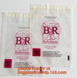 Lab Bags Specimen Bags zip bag, Medical Grade Laboratory Specimen Bag, Three Wall Biohazard Specimen Bag With a Document supplier