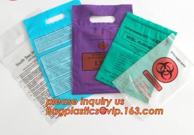 Lab Bags Specimen Bags zip bag, Medical Grade Laboratory Specimen Bag, Three Wall Biohazard Specimen Bag With a Document supplier