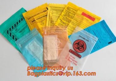 Biodegradable Biohazard Specimen Bag, Biohazard Specimen Transport Bag, Medical Grade Laboratory Specimen Bag, bagplasti supplier