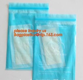 environmental intaglio printed packaging plastic bag , Clear LDPE Medical Specimen plastic bags, Zip-lock Bag Medical Sp supplier