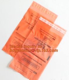 6x9 Lab k specimen kangaroo bag biohazard medical reclosable plastic bag, Biohazard Specimen transport bag, bageas supplier