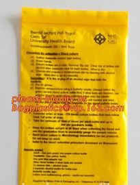 6x9 Lab k specimen kangaroo bag biohazard medical reclosable plastic bag, Biohazard Specimen transport bag, bageas supplier