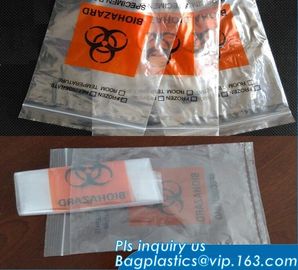 8&quot;*10&quot; BIOHAZARD PRINTED SPECIMEN BAGS with tear off line, 3-wall Biohazard Specimen Bags, Laboratory Specimen Transport supplier