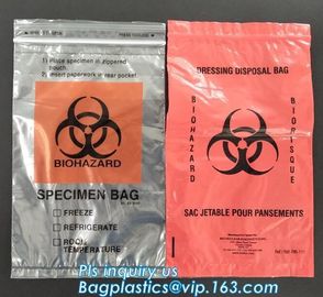 Biodegradable Biohazard Specimen Bag, Biohazard Specimen Transport Bag, Medical Grade Laboratory Specimen Bag, bagplasti supplier