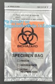 Biodegradable Biohazard Specimen Bag, Biohazard Specimen Transport Bag, Medical Grade Laboratory Specimen Bag, bagplasti supplier