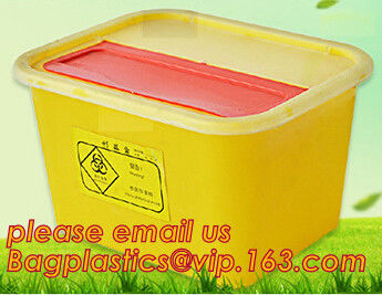 Square sharps container, medical disposal bins, needle container, Disposable Hospital Biohazard Sharp Collector Waste Bi supplier