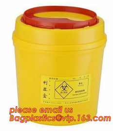 1.0L small biohazard sharps Container, bin for surgical waste with lower price, Disposable Hospital Biohazard Sharp Coll supplier