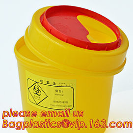 1.0L small biohazard sharps Container, bin for surgical waste with lower price, Disposable Hospital Biohazard Sharp Coll supplier