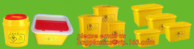 BIOHAZARD WASTE CONTAINERS, PLASTIC STORAGE BOX, MEDICAL TOOL BOX, SHARP CONTAINER, SAFETY BOX, Disposable Hospital Bioh supplier