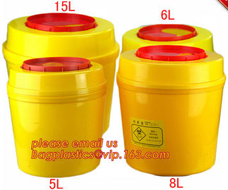 1.0L small biohazard sharps Container, bin for surgical waste with lower price, Disposable Hospital Biohazard Sharp Coll supplier