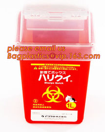 BIOHAZARD WASTE CONTAINERS, PLASTIC STORAGE BOX, MEDICAL TOOL BOX, SHARP CONTAINER, SAFETY BOX, Disposable Hospital Bioh supplier