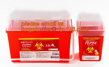 Best Selling Biohazard Plastic Sharps Container For Sale, Sharps Container Medical Disposable Needle Box, Biohazard Plas supplier