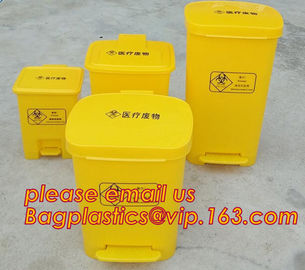 BIOHAZARD WASTE CONTAINERS, PLASTIC STORAGE BOX, MEDICAL TOOL BOX, SHARP CONTAINER, SAFETY BOX, Disposable Hospital Bioh supplier