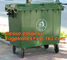 45L recycle trash bin recycle garbage bin/hospital trash cans, Mobile heavy duty hdpe outdoor garbage trash bin 120 lite supplier