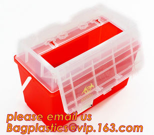 BIOHAZARD WASTE CONTAINERS, PLASTIC STORAGE BOX, MEDICAL TOOL BOX, SHARP CONTAINER, SAFETY BOX, Disposable Hospital Bioh supplier