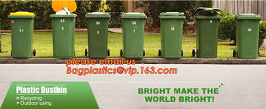 45L recycle trash bin recycle garbage bin/hospital trash cans, Mobile heavy duty hdpe outdoor garbage trash bin 120 lite supplier