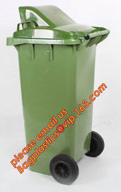 45L recycle trash bin recycle garbage bin/hospital trash cans, Mobile heavy duty hdpe outdoor garbage trash bin 120 lite supplier