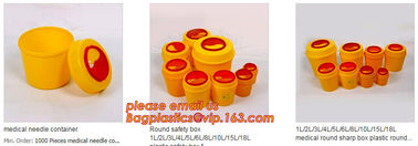 BIOHAZARD WASTE CONTAINERS, PLASTIC STORAGE BOX, MEDICAL TOOL BOX, SHARP CONTAINER, SAFETY BOX, Disposable Hospital Bioh supplier