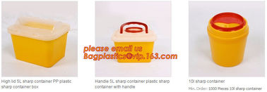 BIOHAZARD WASTE CONTAINERS, PLASTIC STORAGE BOX, MEDICAL TOOL BOX, SHARP CONTAINER, SAFETY BOX, Disposable Hospital Bioh supplier