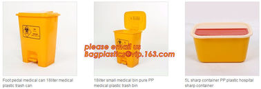 BIOHAZARD WASTE CONTAINERS, PLASTIC STORAGE BOX, MEDICAL TOOL BOX, SHARP CONTAINER, SAFETY BOX, Disposable Hospital Bioh supplier